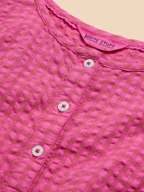Playsuit mit Vichy-Karo - Dus Pink - 3-4 Image 2