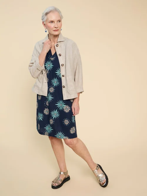 Robe droite Lydia - Navy Pr - 34 Image 3