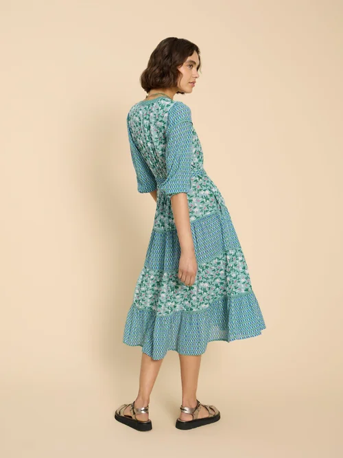 Robe imprimée mixte Mabel - Teal Pr - 52/R Image 4