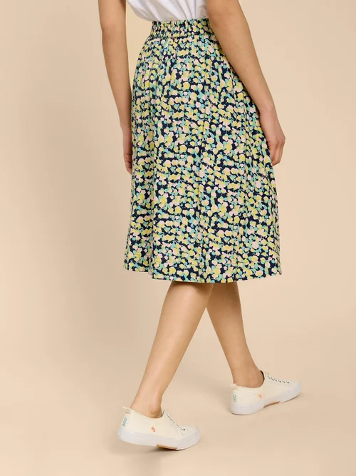 Jupe au genou Sarah Eco Vero - Navy Pr - 52 Image 4