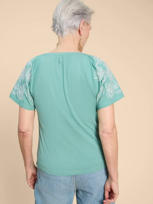 CHEMISE RAGLAN DAISY - Mid Teal - 52 Image 4