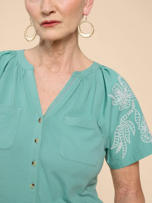 CHEMISE RAGLAN DAISY - Mid Teal - 52 Image 3