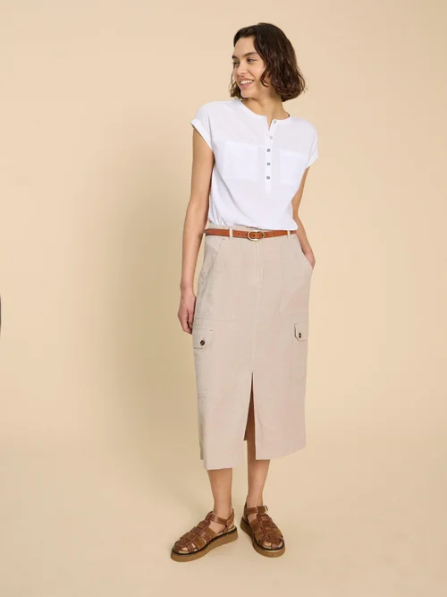 CHEMISE MIXTE EN JERSEY BETH - Bril White - 52 Image 2