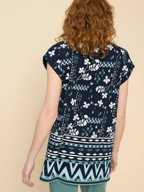 TUNIQUE CARRIE - Navy Pr - 52 Image 4