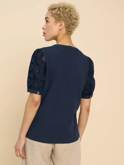 Top brodé Bella - Fr Navy - 40 Image 4