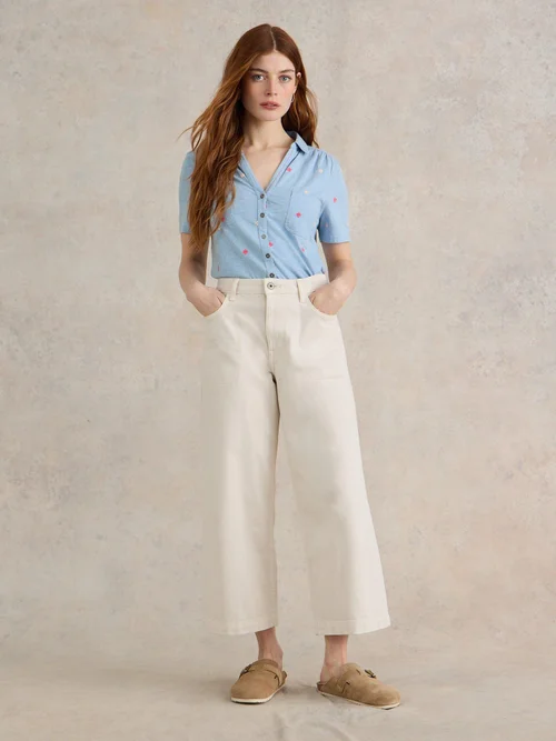 CHEMISE BRODÉE À POCHE PENNY - Blue Mlt - 52 Image 2