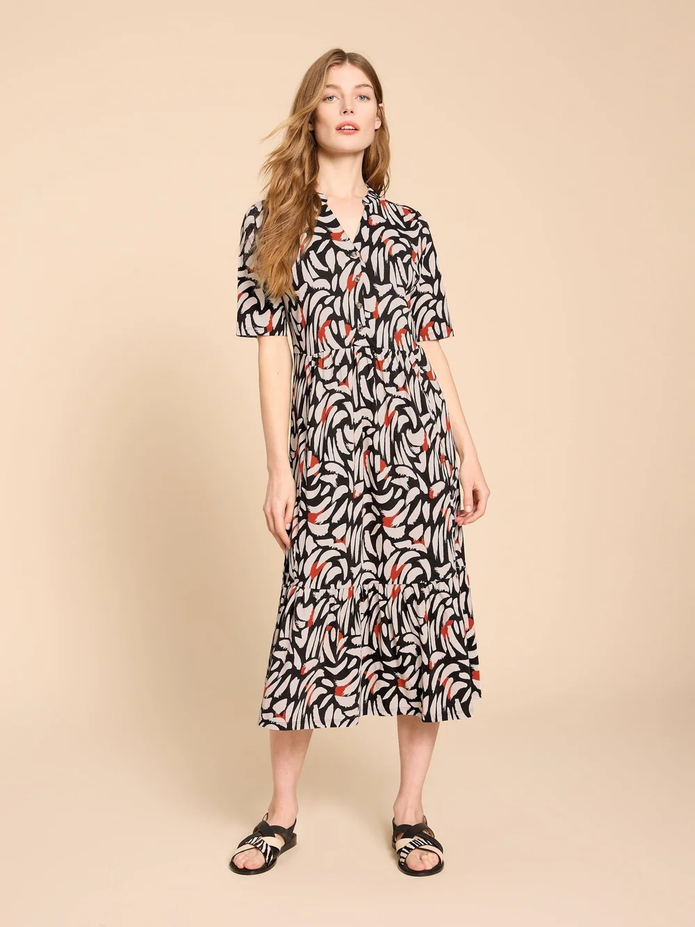 Robe en jersey Naya - Blk Mlt - 52/R Image 1