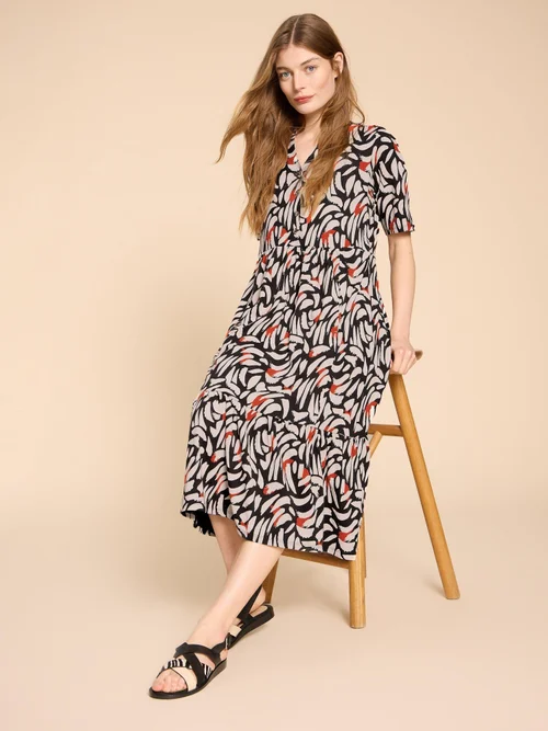 Robe en jersey Naya - Blk Mlt - 52/R Image 2