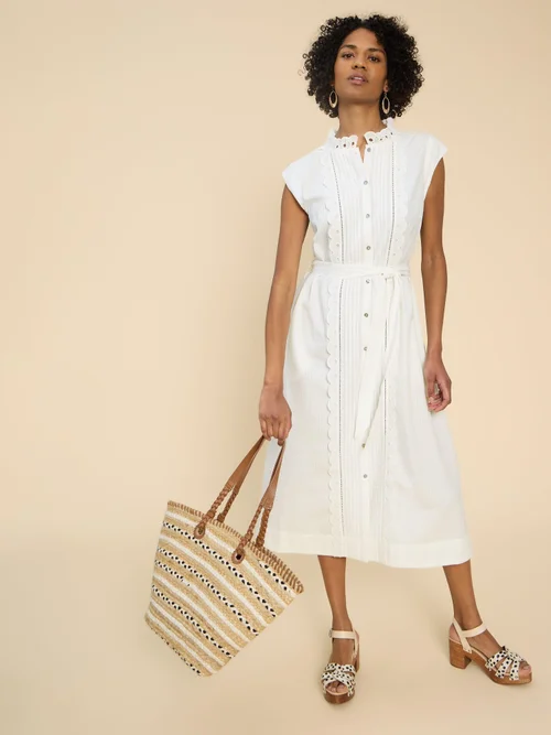 Robe chemise brodée Daisy - Bril White - 52 Image 3