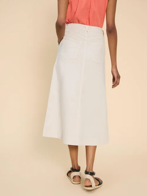Jupe midi en denim Allie - Lgt Nat - 44 Image 4