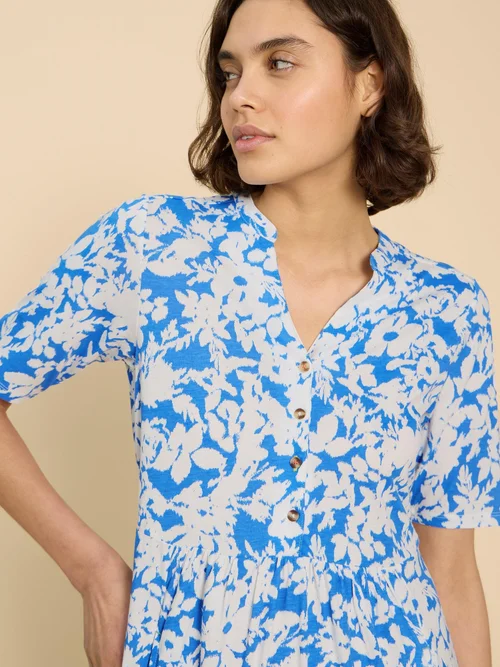 Robe en jersey Naya - Blue Mlt - 52/R Image 3