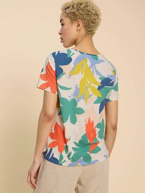 T-shirt imprimé ABBIE - White Pr - 50 Image 4