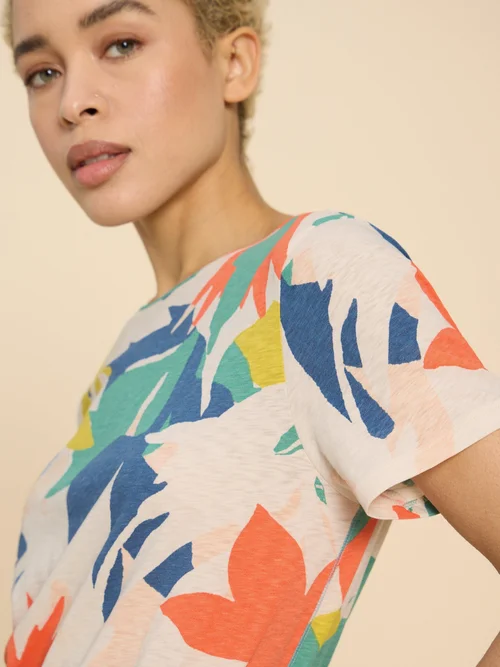 T-shirt imprimé ABBIE - White Pr - 52 Image 3