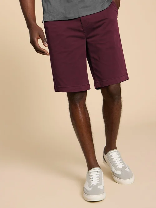 Chino-Shorts aus Bio-Baumwolle - Dk Plum - 38/R Image 3