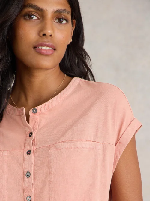 CHEMISE MIXTE EN JERSEY BETH - Dus Pink - 50 Image 3