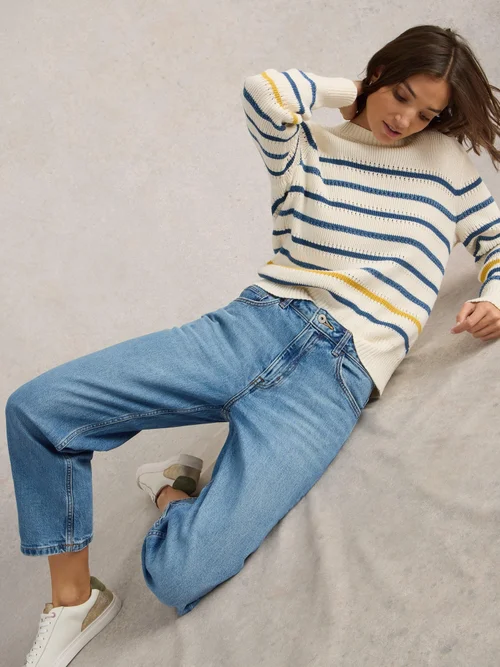 Jean droit court Charlie - Mid Denim - 46 Image 1