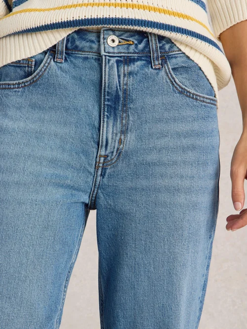 Jean droit court Charlie - Mid Denim - 46 Image 3