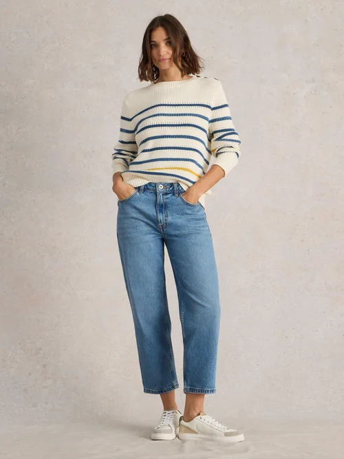 Jean droit court Charlie - Mid Denim - 46 Image 2