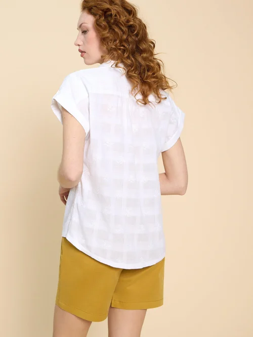 Chemise brodée Ellie - Pale Ivory - 34 Image 4