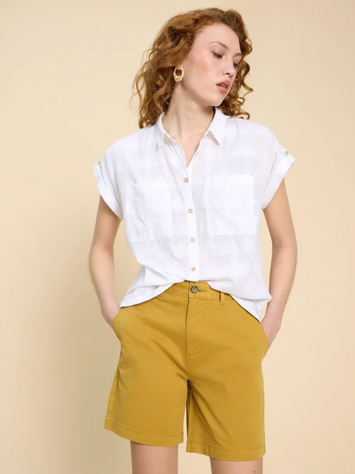 Chemise brodée Ellie - Pale Ivory - 34 Image 3