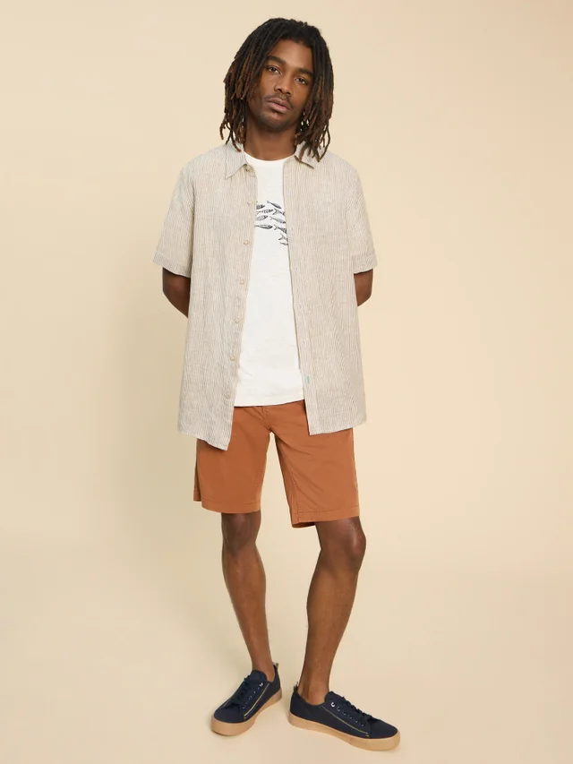 Chemise en lin à rayures Pembroke SS