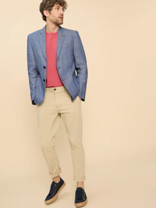 Blazer en lin - Mid Blue - 48 Image 2