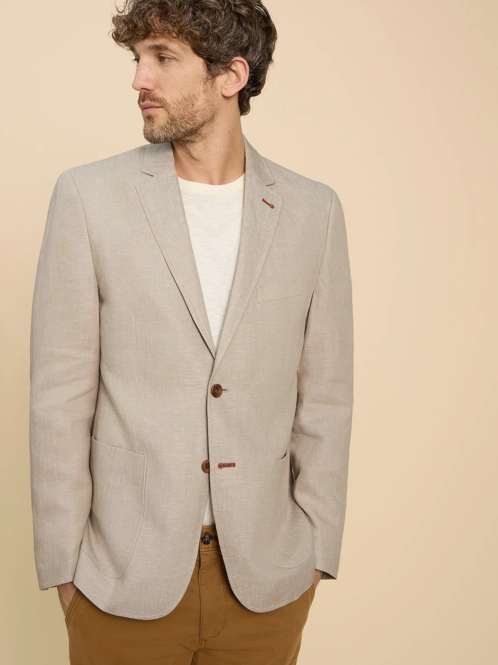Blazer en lin - Nat White - 48 Image 1