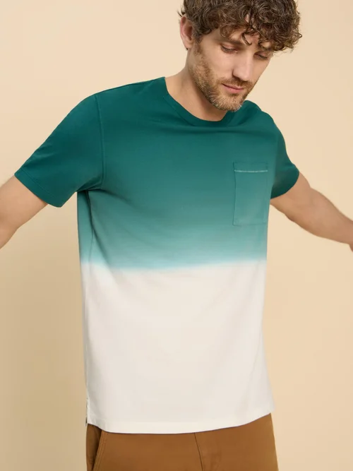 T-shirt Abersoch Dip Dye SS - Teal Mlt - S Image 2