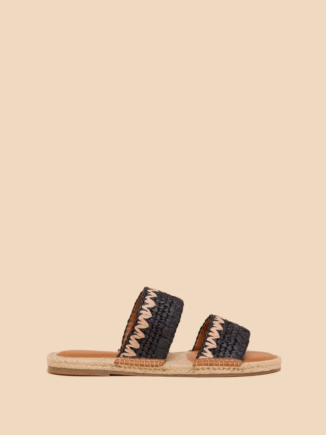 Mules en raphia Belflower