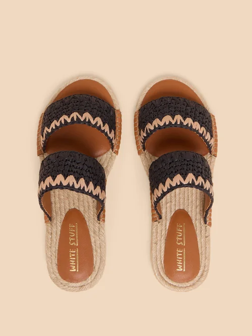 Mules en raphia Belflower - Blk Mlt - 38 Image 3