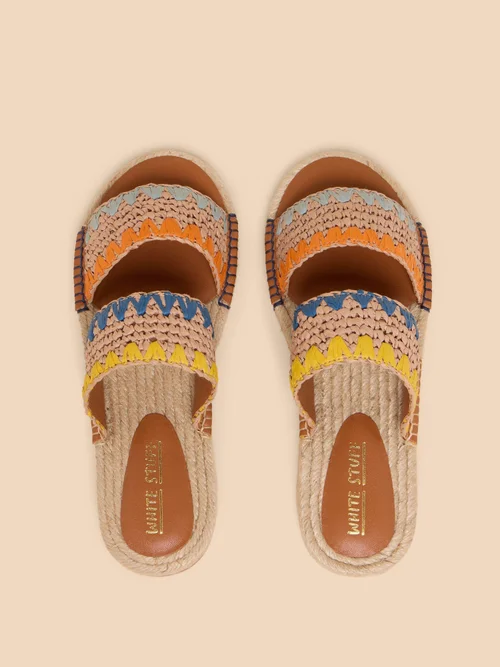 Mules en raphia Belflower - Nat Mlt - 36 Image 3