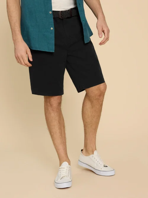 Chino-Shorts aus Bio-Baumwolle - Washed Blk - 40/R Image 3