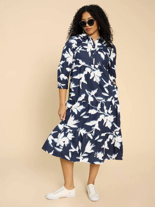Robe chemise à volants Mayra