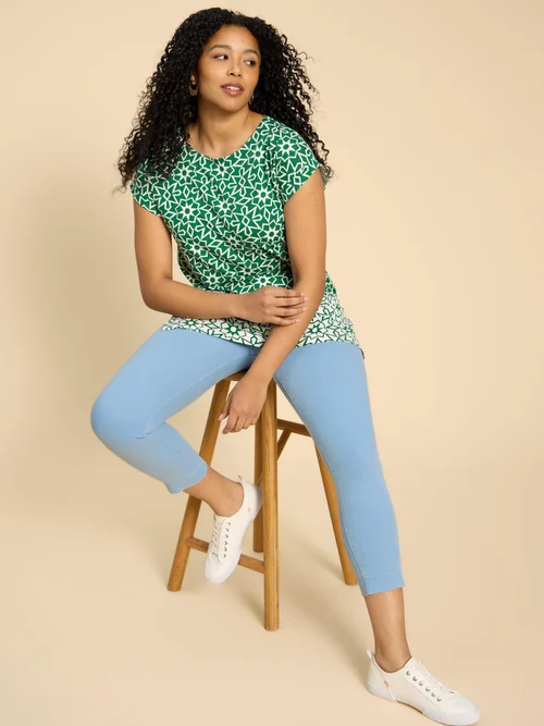Janey Crop Jegging - Mid Blue - 52/R Image 1