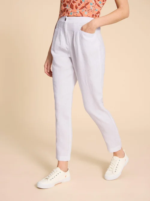 Pantalon En Lin Rowena - Bril White - 52/R Image 2