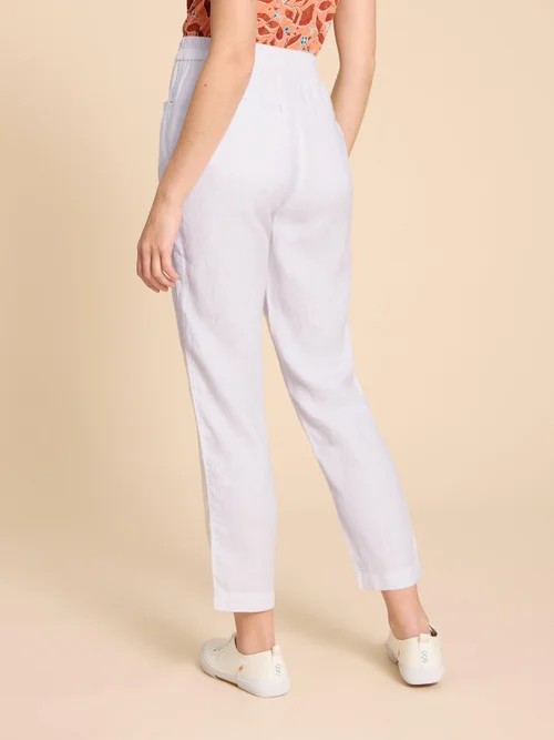 Pantalon En Lin Rowena - Bril White - 52/R Image 4