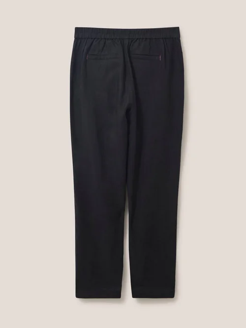 Pantalon En Lin Rowena - Pure Blk - 52/R Image 3