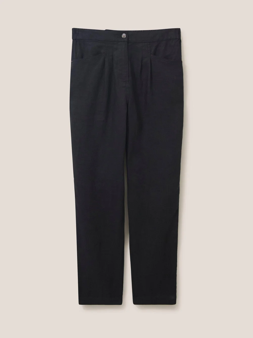 Pantalon En Lin Rowena - Pure Blk - 52/R Image 1
