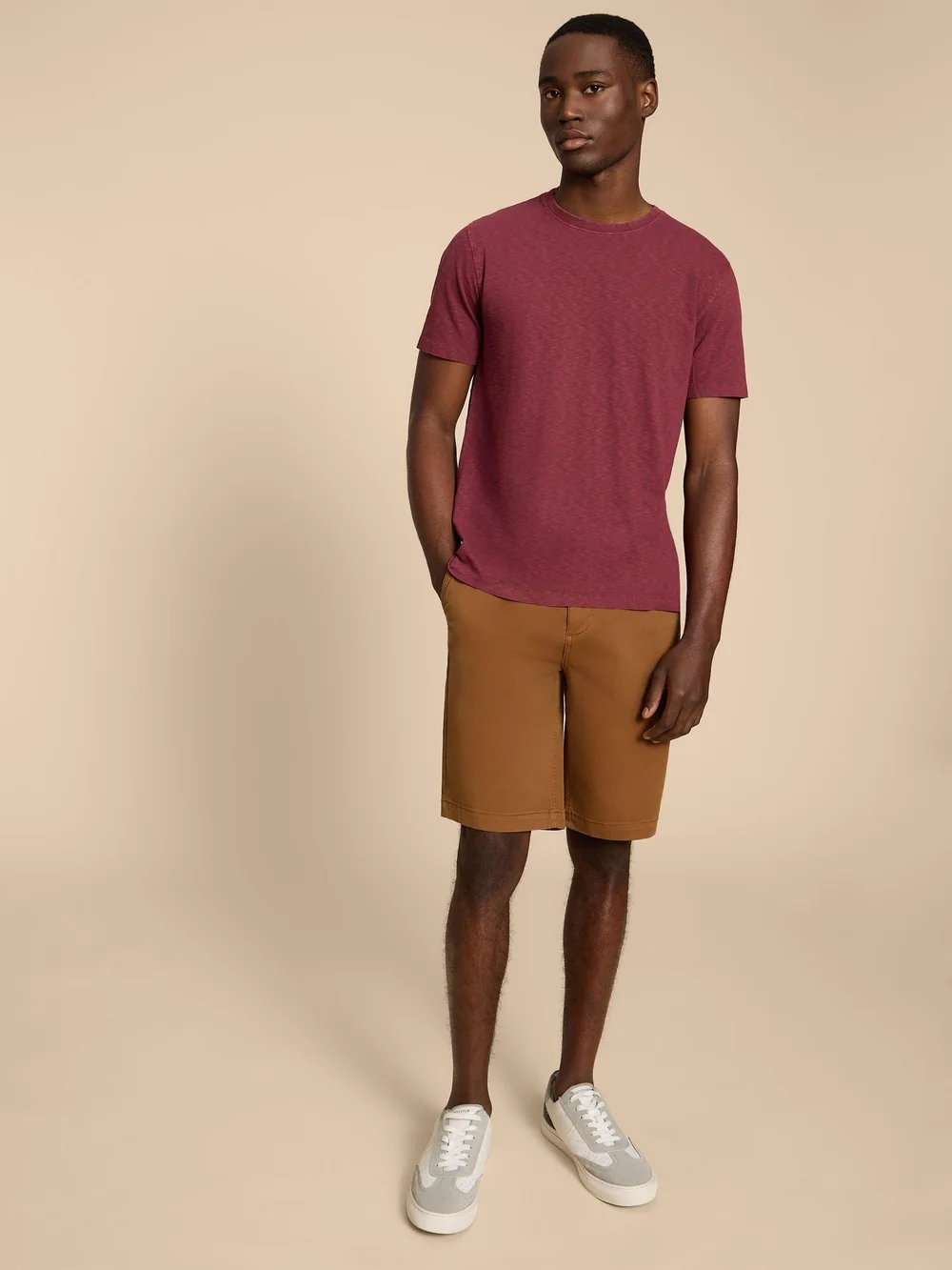 Chino-Shorts aus Bio-Baumwolle - Mid Brown - 38/R Image 1