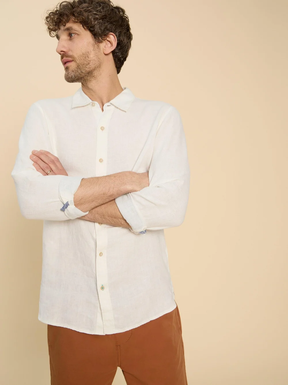Chemise en lin Pembroke LS - Bril White - XXL Image 1