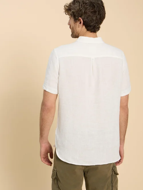 Chemise en lin Pembroke SS - Bril White - XXL Image 4