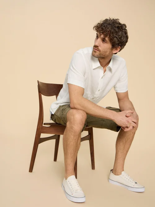 Chemise en lin Pembroke SS - Bril White - XXL Image 1