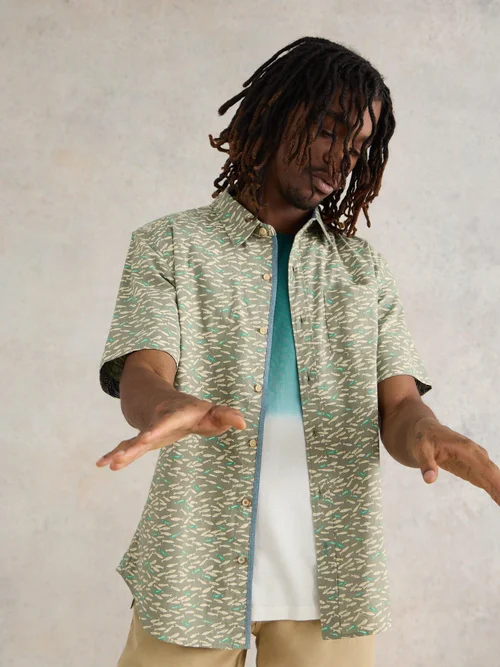 Chemise imprimée Shoal - Mint Green - XXXL Image 2