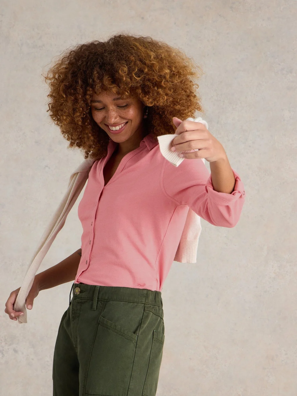 CHEMISE TEXTURÉE ANNIE - Dus Pink - 50 Image 1