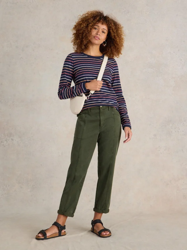 T-SHIRT À MANCHES LONGUES À RAYES CLARA