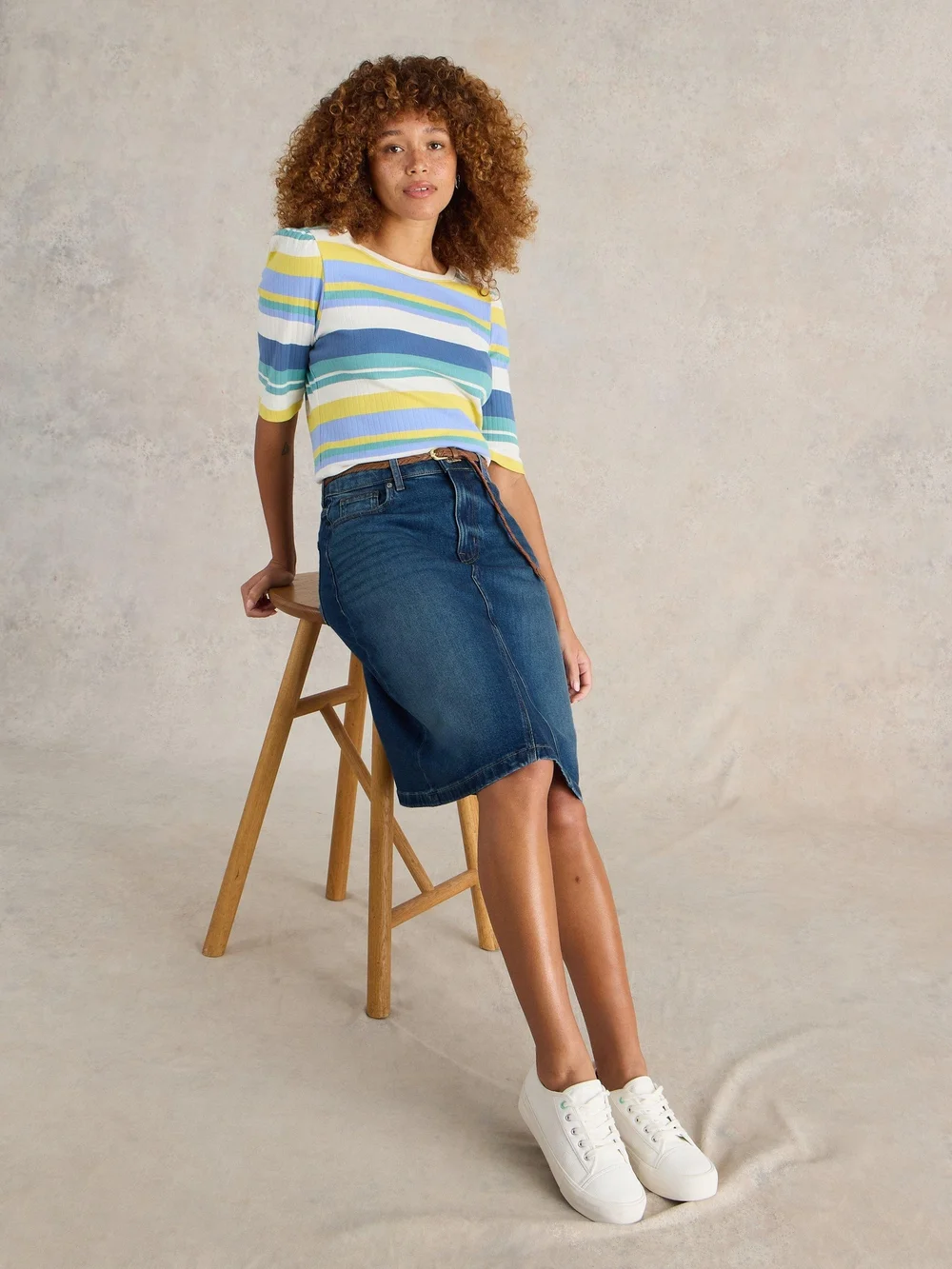 Jupe en denim Scarlett - Mid Denim - 52 Image 1