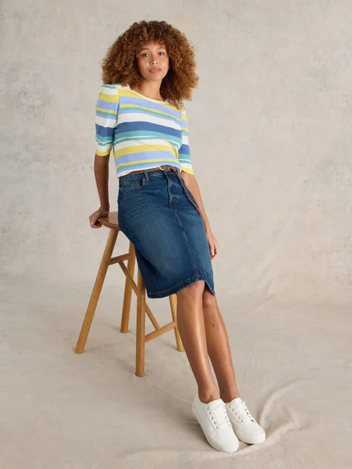 Jupe en denim Scarlett - Mid Denim - 52 Image 1