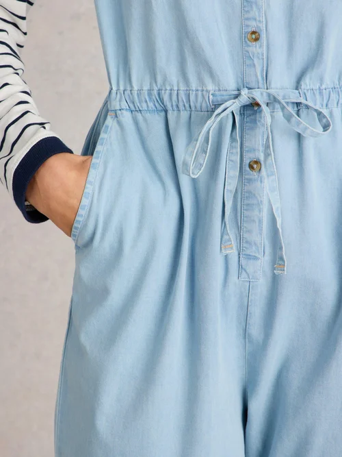 Combinaison brodée Piper - Mid Denim - 52 Image 3