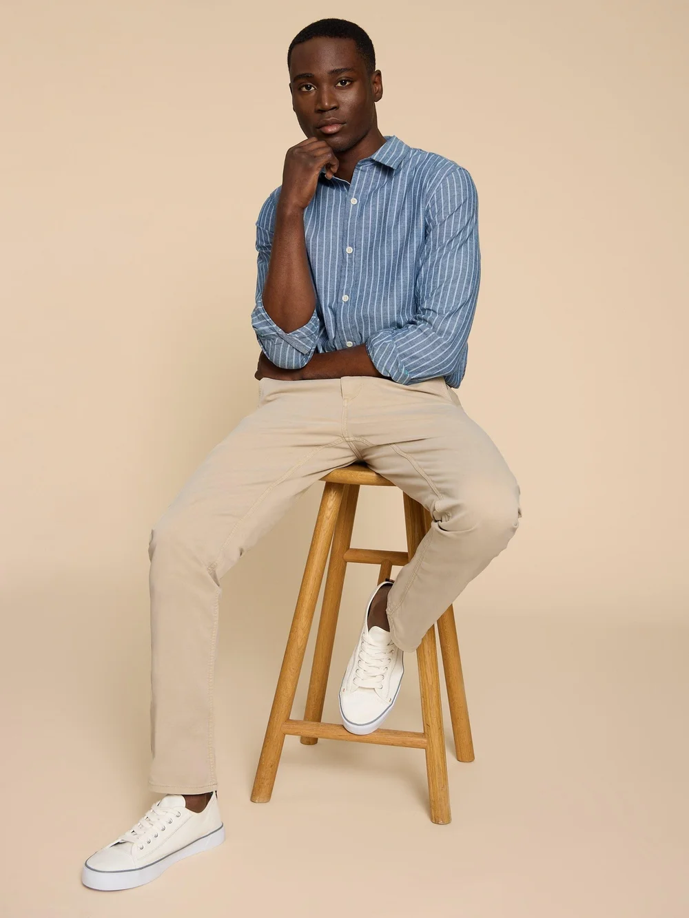 Pantalon chino biologique Sutton - Lgt Nat - 36/R Image 1