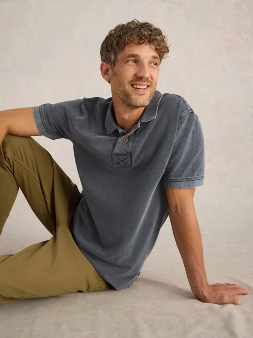Polo utilitaire - Washed Blk - XXL Image 1